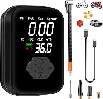 Compresor hinchador aire portatil bateria